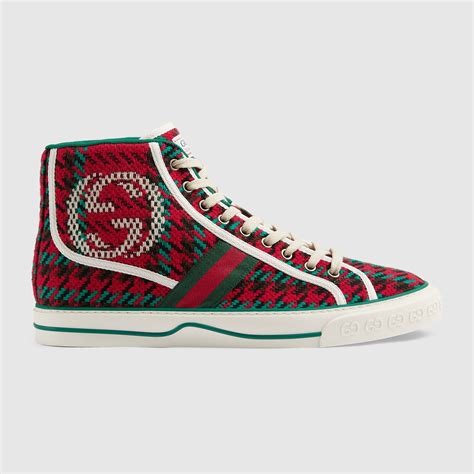 gucci tennis high top|farfetch Gucci hi tops.